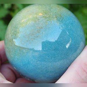 Beautiful Ombre Ocean Jasper Sphere